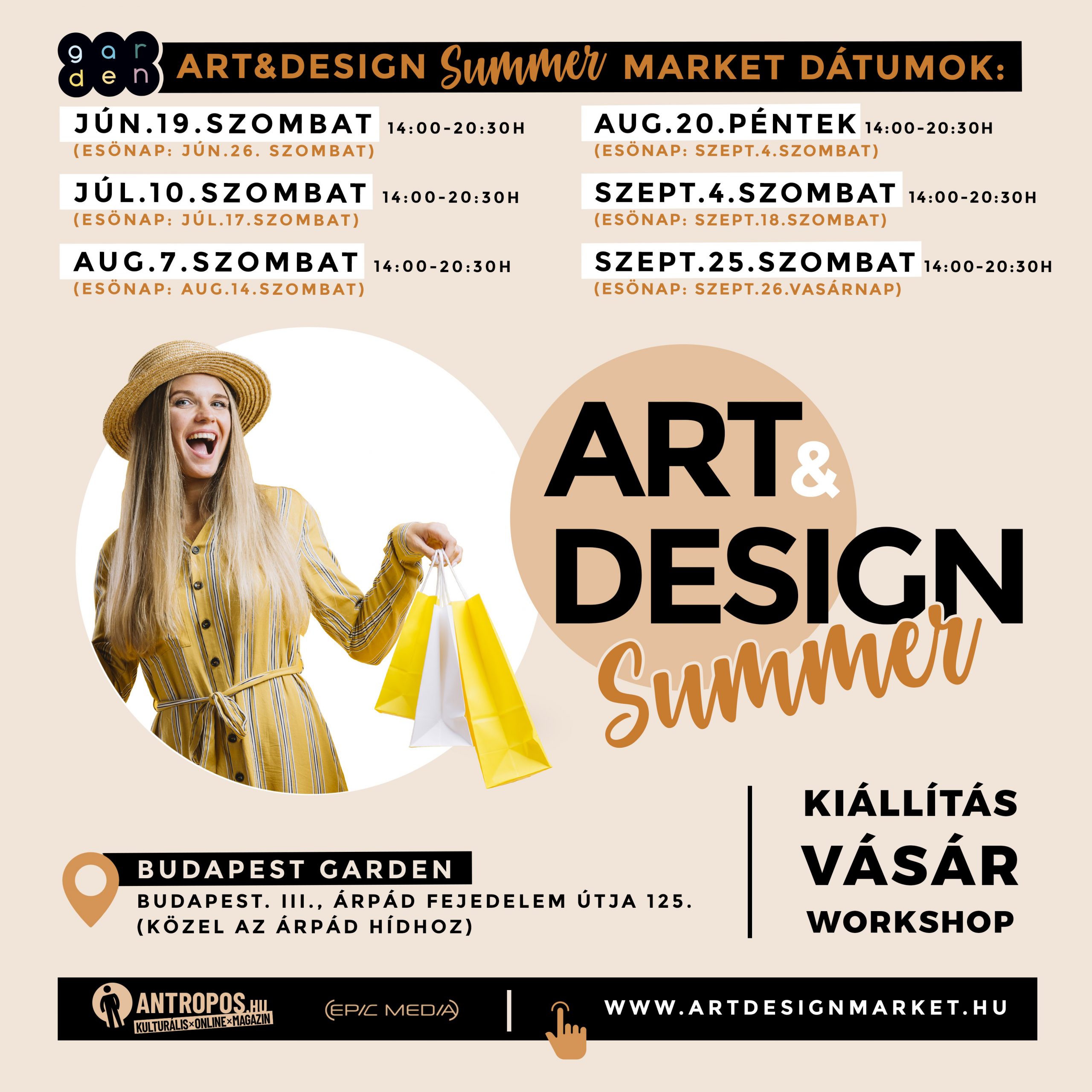 Antropos.hu Art&Design Summer Market - Budapest Garden